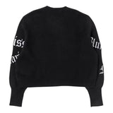 MISS BLUMARINE maglia tinta unita con stampa  Nero per Bambina IF3053 NERO MISS BLUMARINE 