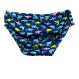 Saint Barth Costume Modello Slip Tinta Unita con Fantasia  per Neonato SHARK BLU SAINT BARTH 