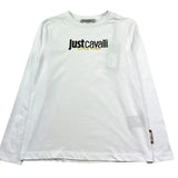 Just Cavalli Shirt Girocollo Tinta Unita con Stampa per Bambino JGP26006TS BIANCO JUST CAVALLI 