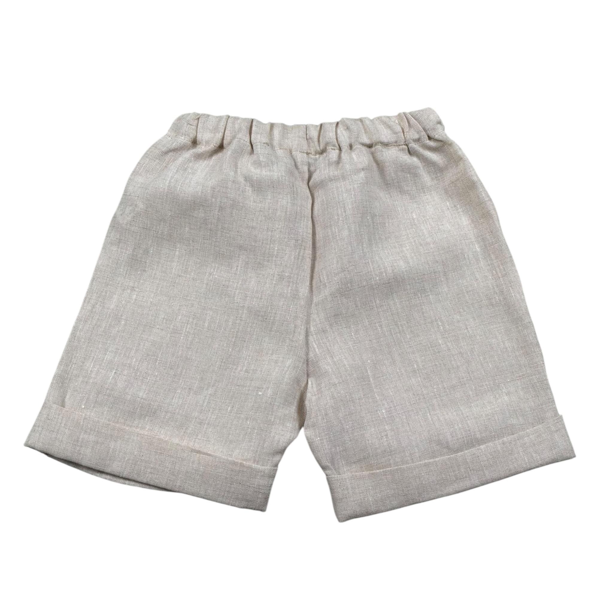 Per Te Bermuda Tinta Unita con Elastico In Vita per Bambino 34148J BEIGE PER TE 