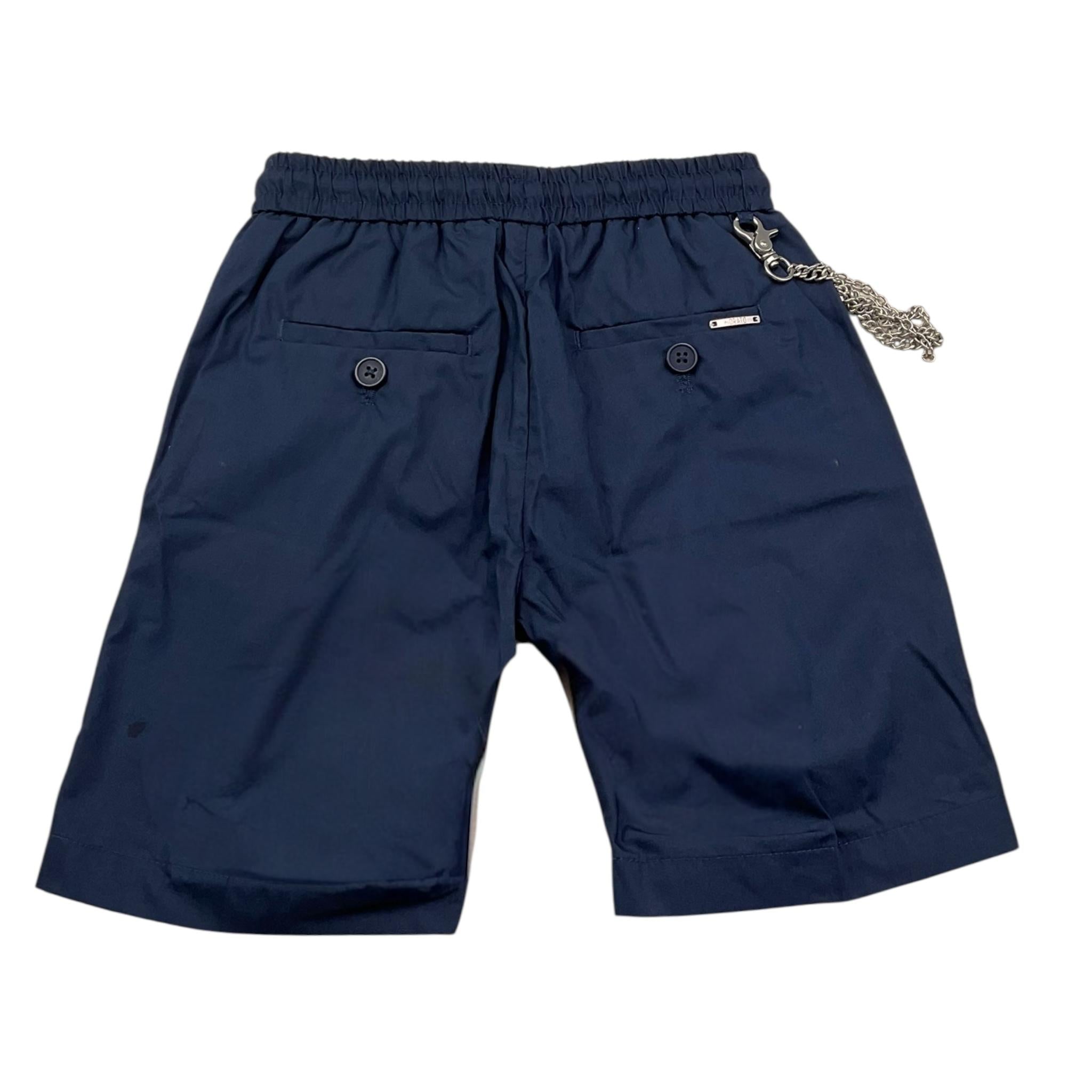 Antony Morato Bermuda Tinta Unita con Elastico In Vita per Bambino MKSH00092 BLU ANTONY MORATO 