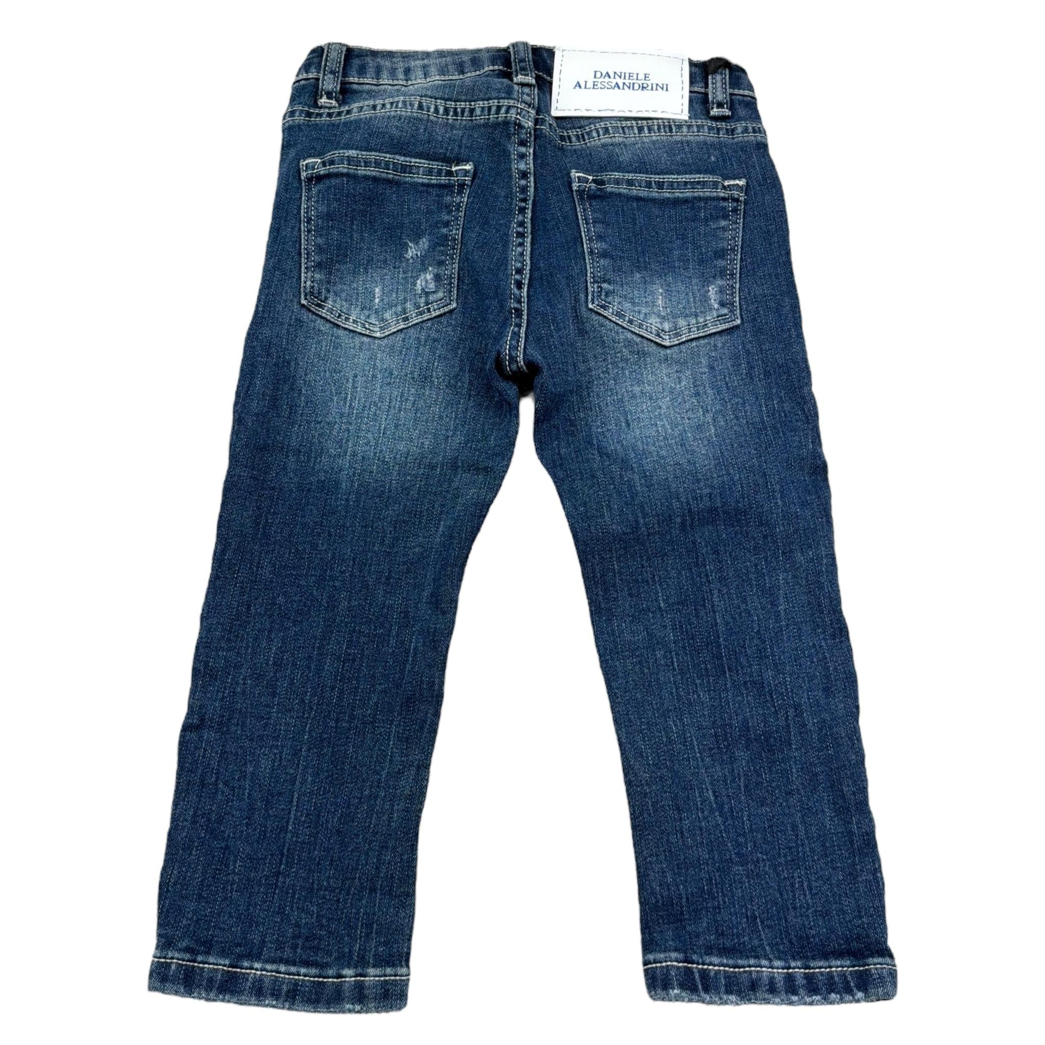 Daniele Alessandrini Jeans Tinta Unita con Girovita Regolabile per Neonato 1295PD00207 BLU DANIELE ALESSANDRINI 