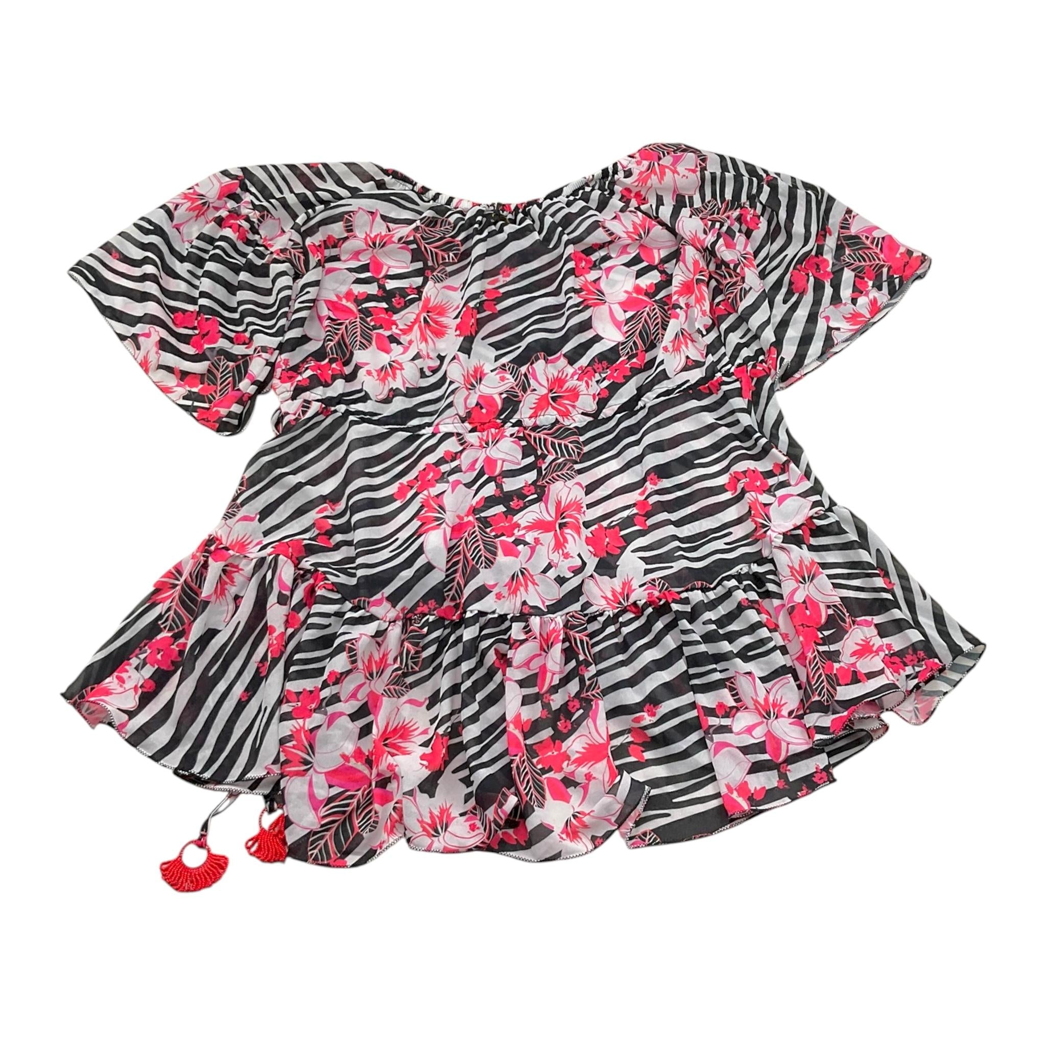 F**K Copricostume Tinta Unita con Fantasia per Bambina FJ230716X1 BIANCO F**K 