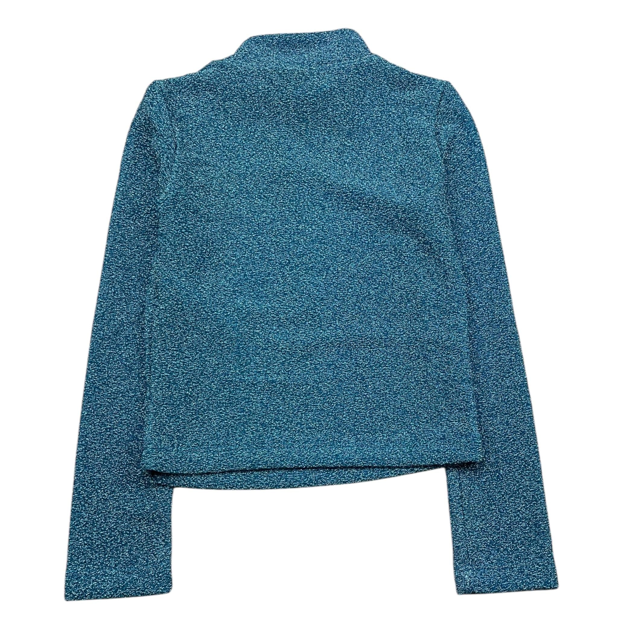 MARC ELLIS shirt girocollo tinta unita glitterata Azzurro per Bambina JMJTS00201 AZZURRO MARC ELLIS 