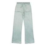 Juicy Couture Pantalone In Velluto Tinta Unita per Bambina JBX6490 VERDE ACQUA JUICY COUTURE 
