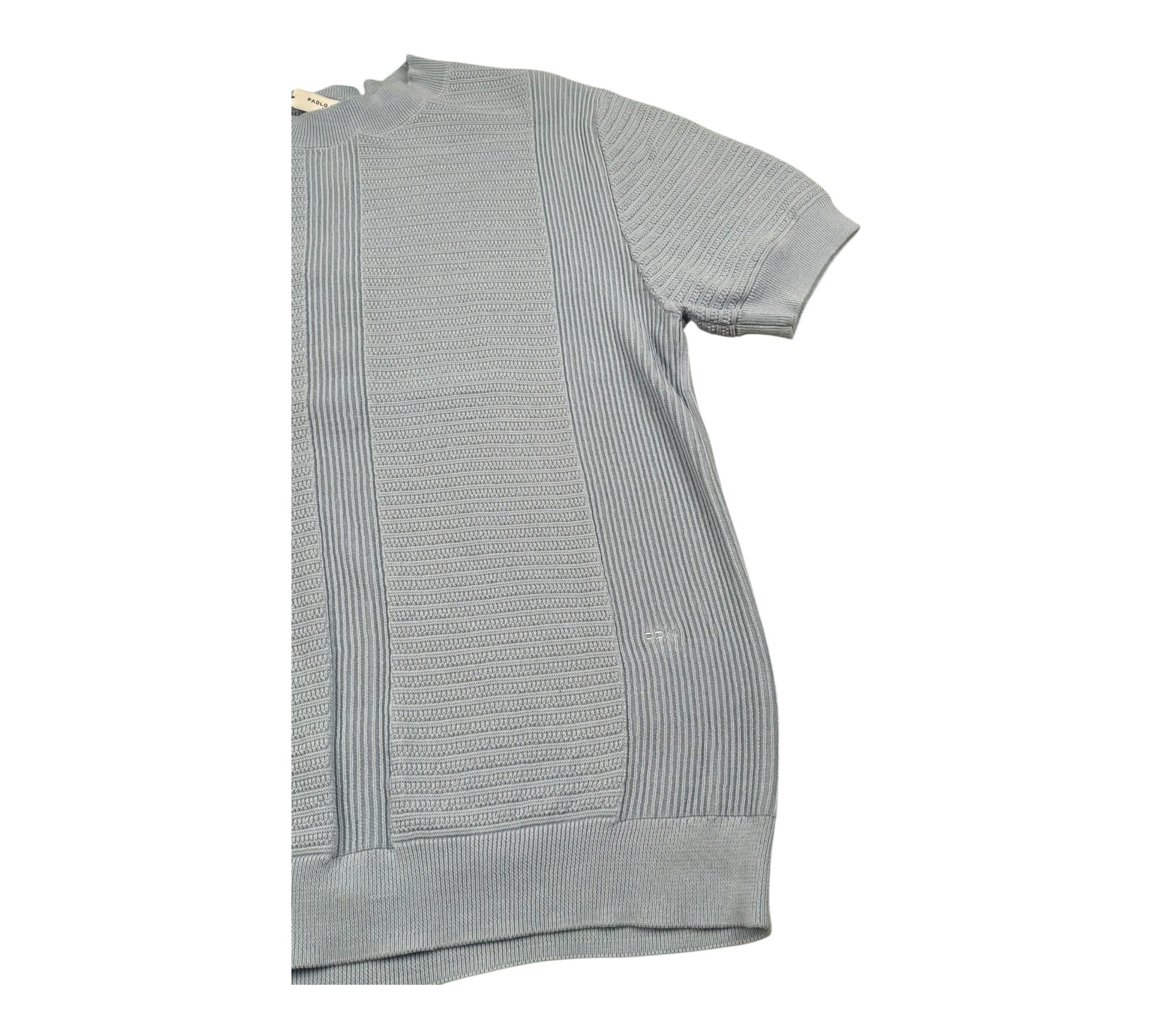 Paolo Pecora T-Shirt Girocollo Tinta Unita per Bambino PP4280 AZZURRO PAOLO PECORA 