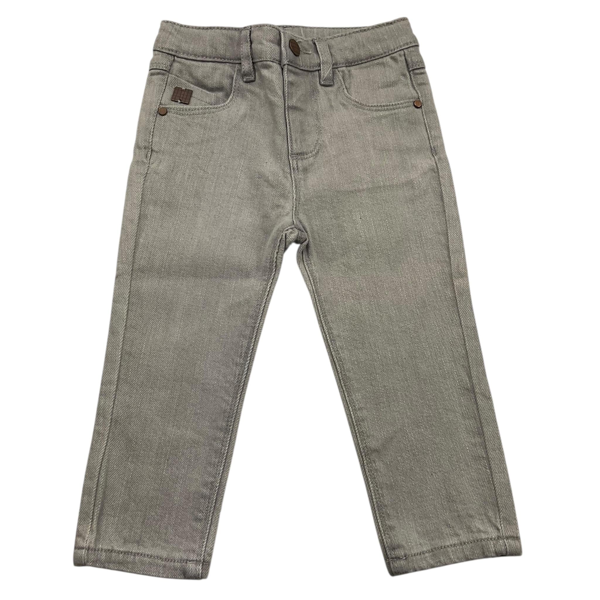 CARRE'MENT BEAU jeans tinta unita con girovita regolabile Grigio per Neonato Y04161N GRIGIO CARRE'MENT BEAU 