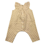 ZHOE & TOBIAH tutina girmanica tinta unita fantasia a pois Avorio per Neonata POS2 AVORIO ZHOE & TOBIAH 