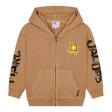 MARC JACOBS felpa tinta unita con zip e cappuccio Beige per Bambino W60260 BEIGE MARC JACOBS 