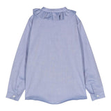 IL GUFO camicia manica lunga con colletto rouches Azzurro per Neonata A24CL239C0052N AZZURRO IL GUFO 