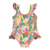 4Giveness Costume Intero Tinta Unita con Fantasia per Bambina 125NBWIN5283J ROSA 4GIVENESS 