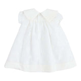 LA STUPENDERIA abito tinta unita mezza manica con ricami Bianco per Neonata CCAB24 BIANCO LA STUPENDERIA 