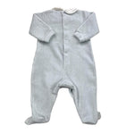 LALALU' tutina tinta unita con colletto in contrasto Azzurro per Neonata TCL01N AZZURRO LALALU' 