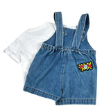 Moschino Completo 2 Pezzi T-Shirt-Salpette per Neonato MUG01R BIANCO MOSCHINO 