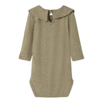 NAME.IT body manica lunga tinta unita con colletto Oro per Neonata 13236104 ORO NAME.IT 