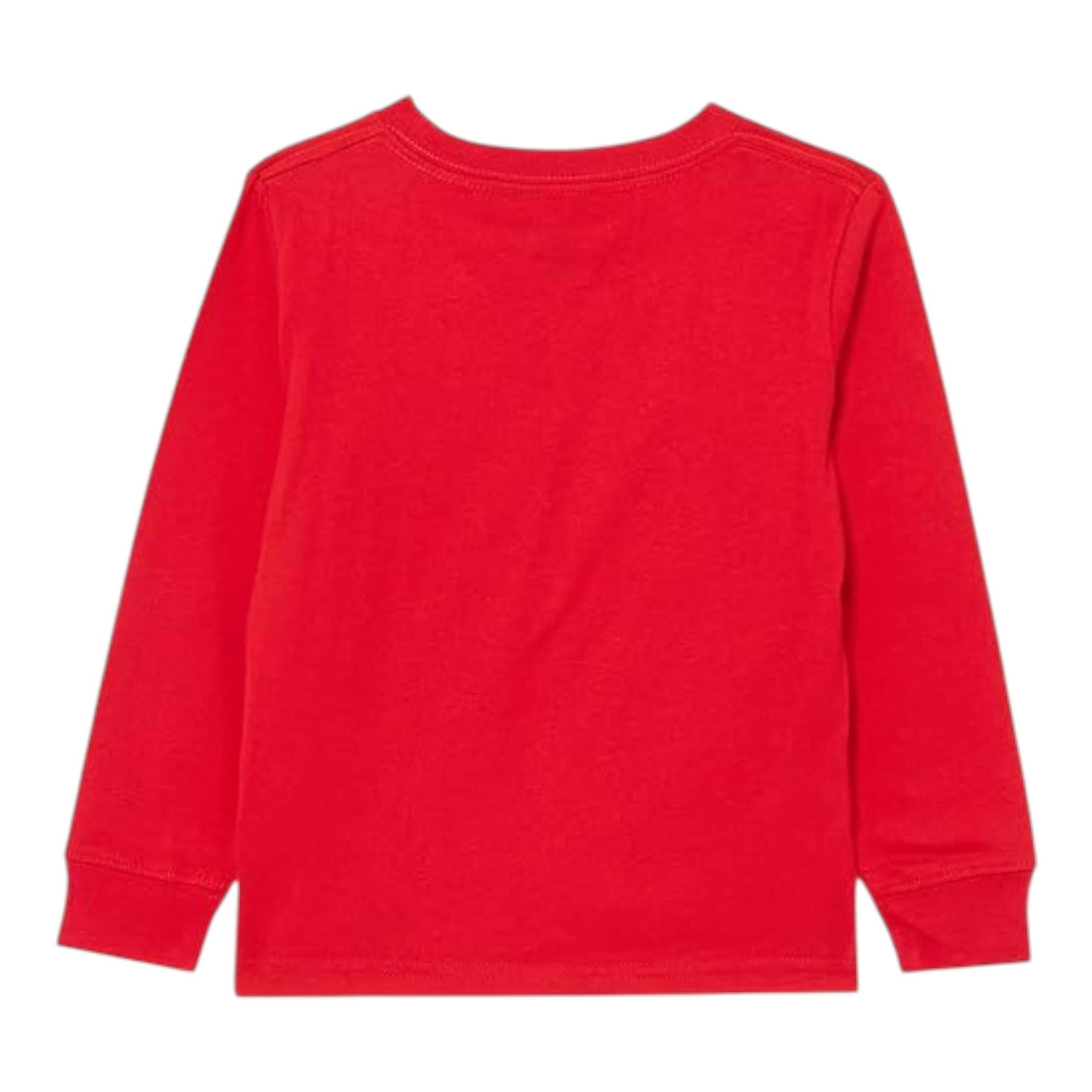 LEVI'S shirt girocollo tinta unita con logo Rosso per Bambino 6E8646X ROSSO LEVI'S 