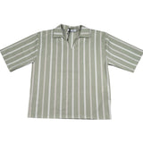 Paolo Pecora Camicia Mezza Manica Fantasia A Righe per Bambino PP42355 VERDE PAOLO PECORA 