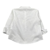M+E' Camicia Manica Lunga Tinta Unita Collo Coreano per Neonato UEM0507XN PANNA M+E' 