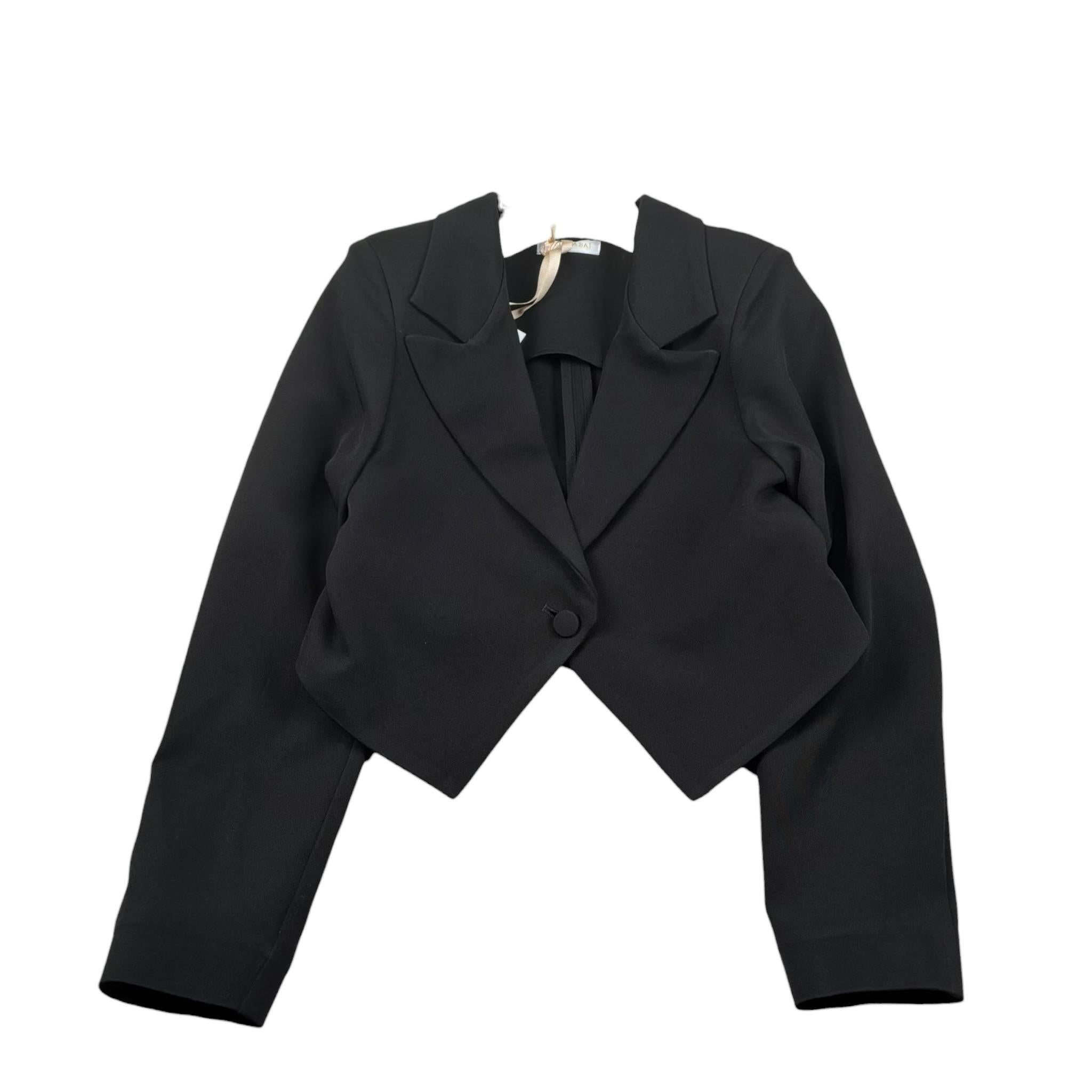 Meilisa Bai Giacca tinta unita con Bottoni Nero per Bambina FL6163 NERO MEILISA BAI 