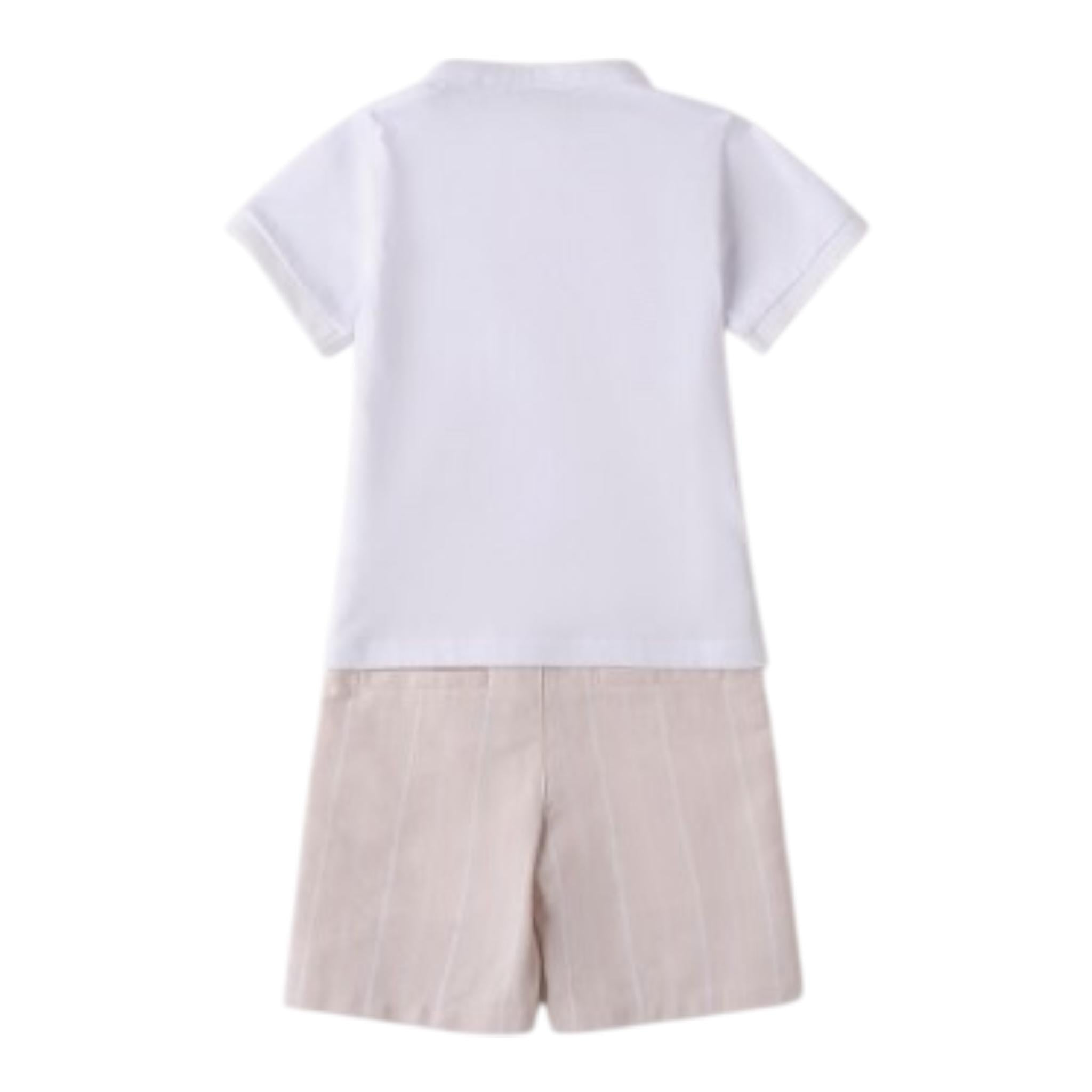 Sarabanda Completo 2 Pezzi T-Shirt-Bermuda per Neonato 0B160 BIANCO SARABANDA 