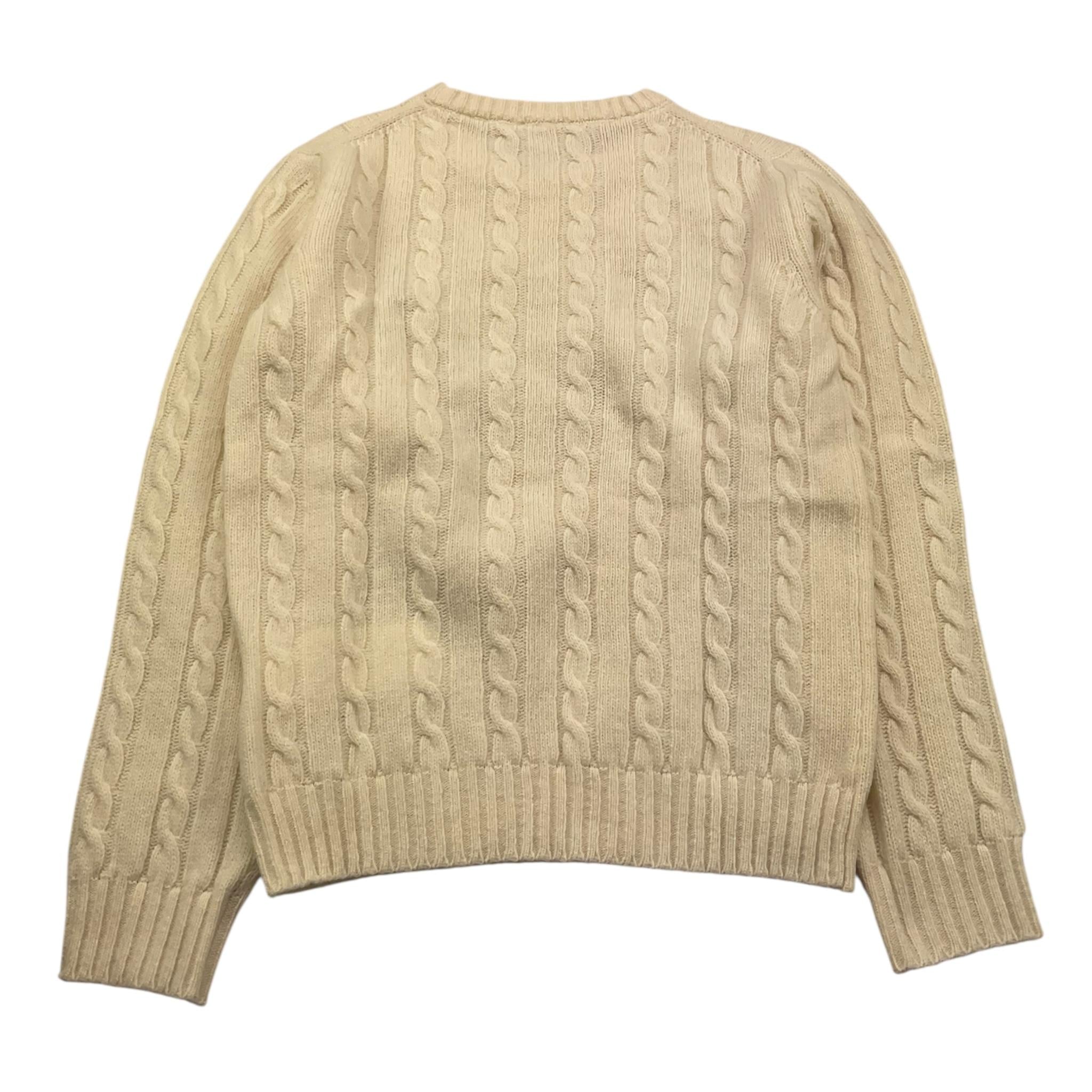 U.S. POLO ASSN maglia gircollo tinta unita Panna per Bambina US40673 PANNA U.S. POLO ASSN 