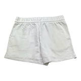 Calvin Klein Short Tinta Unita con Logo E Glitter per Bambina IG0IG02959 BIANCO CALVIN KLEIN 