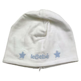 Le Bebe' Cappello Tinta Unita con Stampa per Neonata LBB4899 BIANCO LE BEBE' 