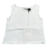 Dixie Canotta Tinta Unita Girocollo per Bambina M014032G74 BIANCO DIXIE 