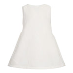 Simonetta Abito Tinta Unita Giromanica con Fiocco per Bambina SW1A82 BIANCO SIMONETTA 