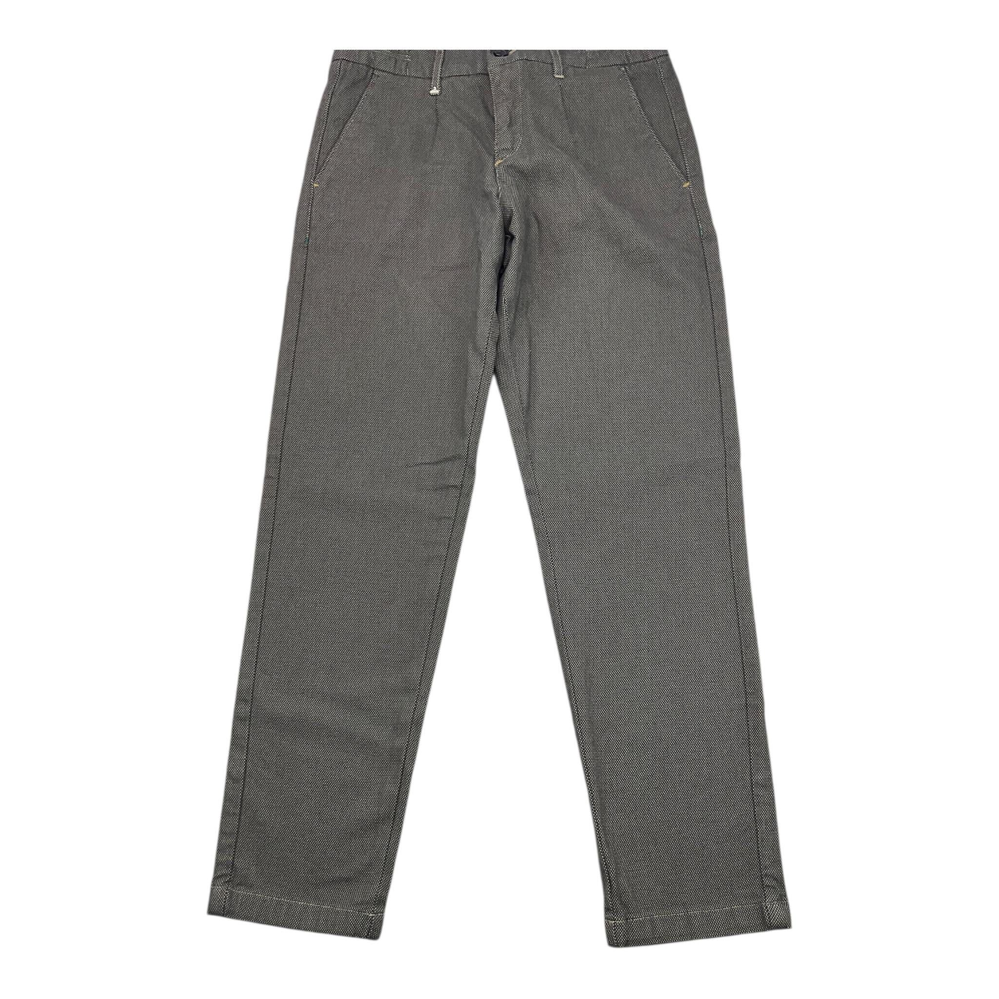 BERNA pantalone tinta unita con microfantasia Nero per Bambino 22566 NERO BERNA 