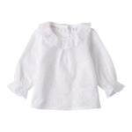 Minibanda Camicia Tinta Unita con Colletto per Neonata 3B700 BIANCO MINIBANDA 