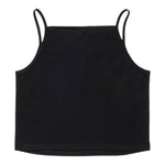 Diesel Canotta Bretelline Tinta Unita con Stampa Brillantinata per Bambina J02201X NERO DIESEL 