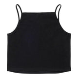 Diesel Canotta Bretelline Tinta Unita con Stampa Brillantinata per Bambina J02201X NERO DIESEL 