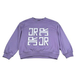 John Richmond Felpa Chiusa Girocollo Tinta Unita con Stampe per Bambina RGP26002FE LILLA JOHN RICHMOND 