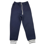 DETWELVE pantalone tuta tinta unita con elastici in contrasto Blu per Bambino CB654 BLU DETWELVE 