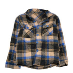 NEVER TOO camicia tricolore con fantasia manica lunga Beige per Bambino NT1418B BEIGE NEVER TOO 