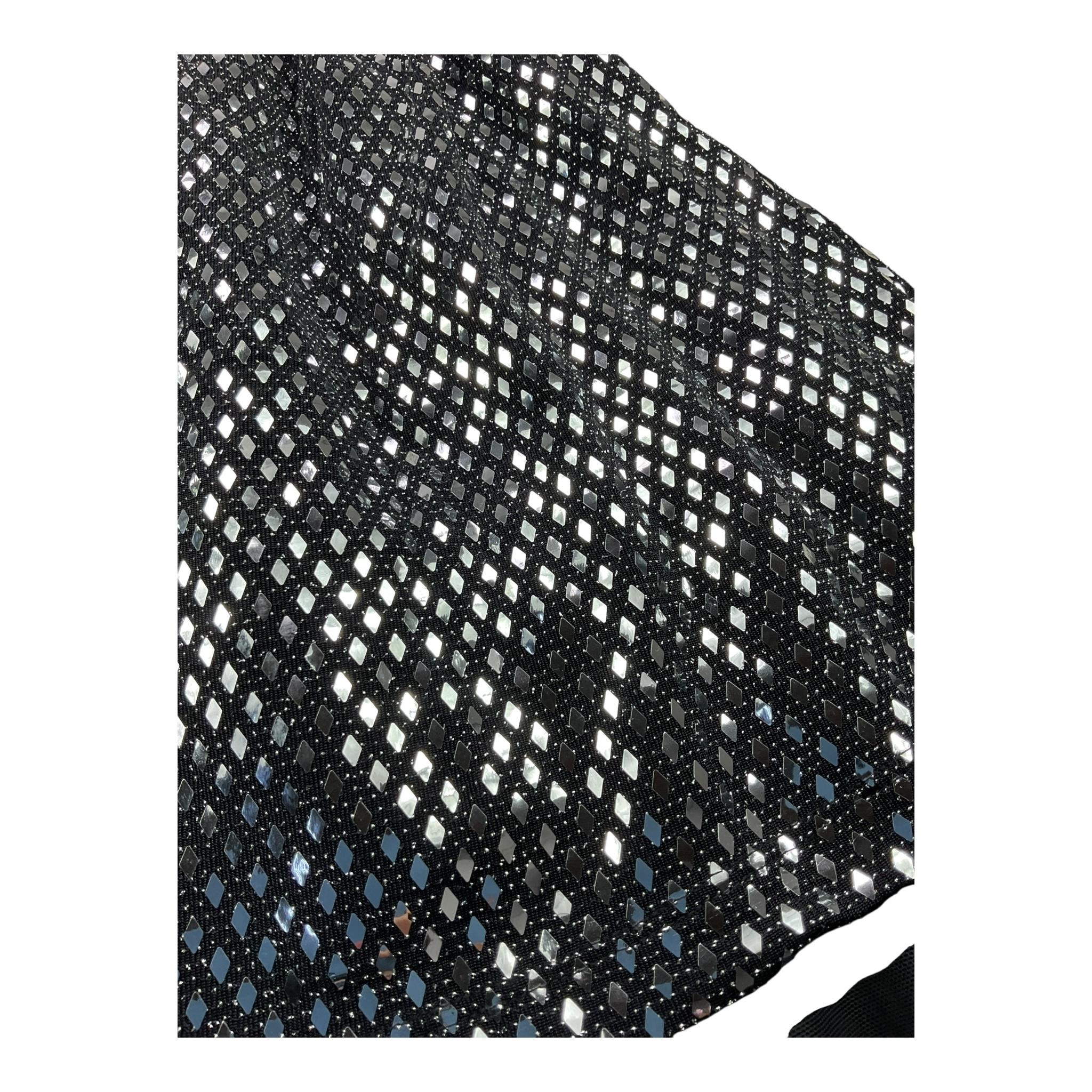 VICTORIA & STELLA abito tinta unita con applicazioni manica lunga Nero per Bambina 526 NERO VICTORIA & STELLA 