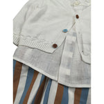 Marlu' Completo 2 Pezzi Gilet-Camicia-Pantalone per Neonato EB2480 BIANCO MARLU' 