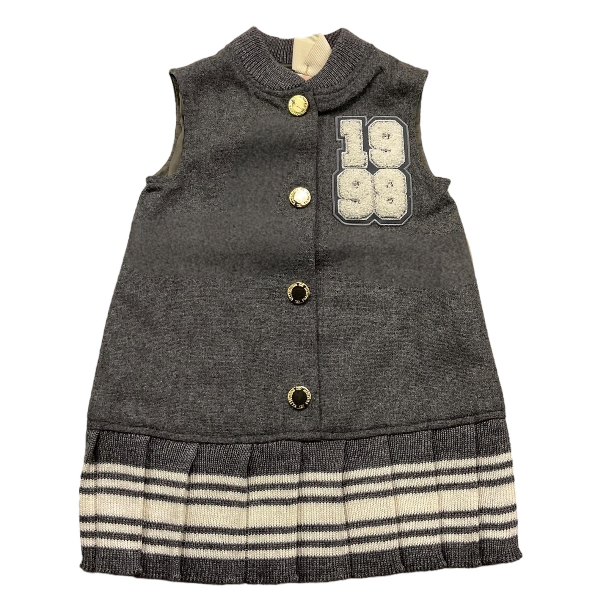 ELISABETTA FRANCHI abito giromanica tinta unita Grigio per Neonata EGAB178 GRIGIO ELISABETTA FRANCHI 