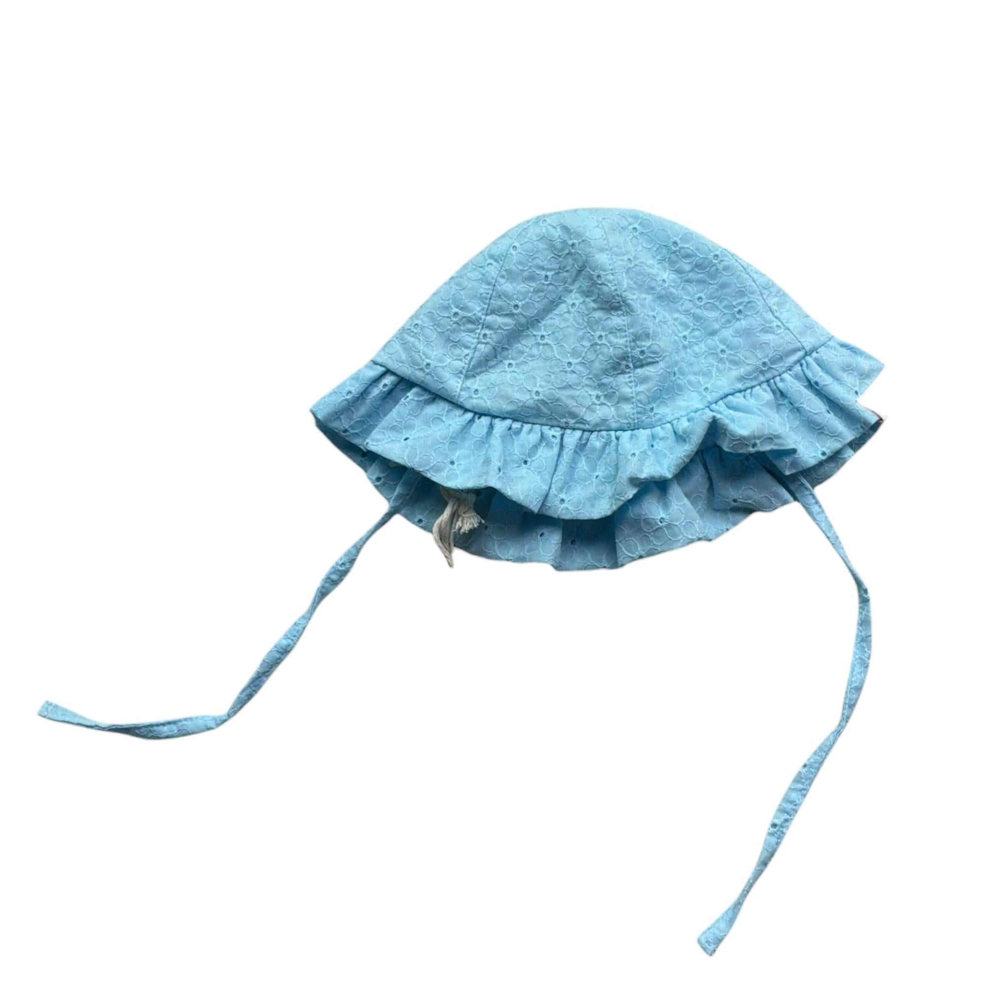 Saint Barth Cappello Tinta Unita Traforato per Neonata 00973L AZZURRO SAINT BARTH 