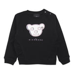 JOHN RICHMOND felpa girocollo tinta unita con stampa Nero per Neonata RIA24020FE NERO JOHN RICHMOND 