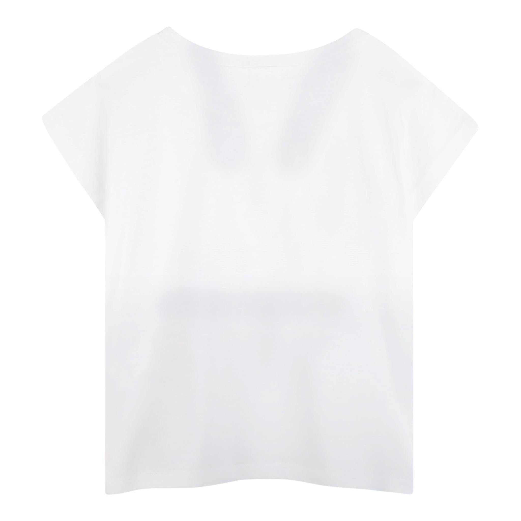 Billieblush T-Shirt Tinta Unita con Stampa Brillantini per Bambina U21036XJ BIANCO BillIEBLUSH 