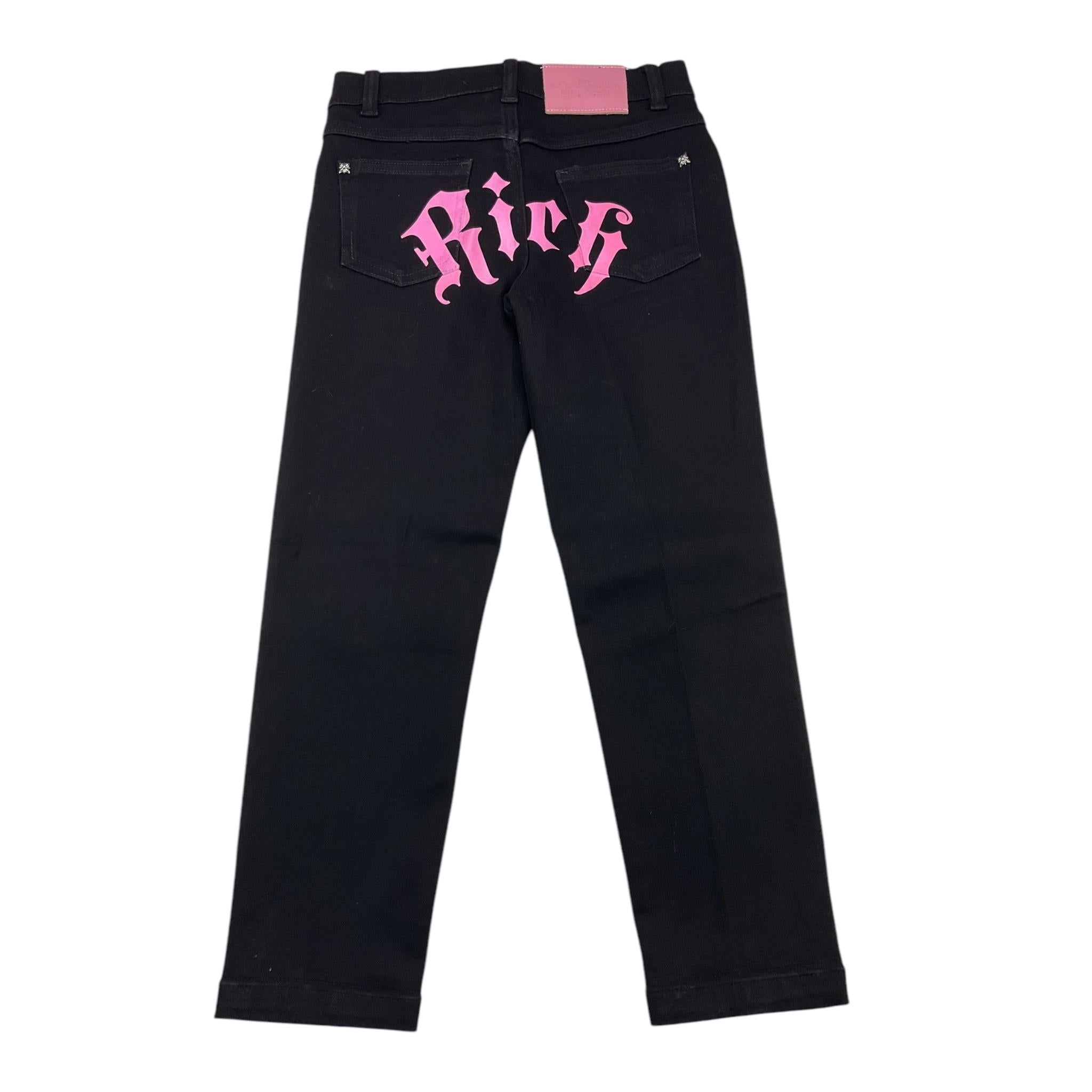 JOHN RICHMOND jeans tinta unita cn logo posteriore Nero per Bambina RGA25253 NERO JOHN RICHMOND 