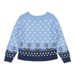 MONNALISA maglia tinta unita con fantasia Azzurro per Bambina 19B613 AZZURRO MONNALISA 