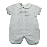 Marlu' Pagliaccetto Mezza Manica Tinta Unita per Neonato EB5415 BIANCO MARLU' 