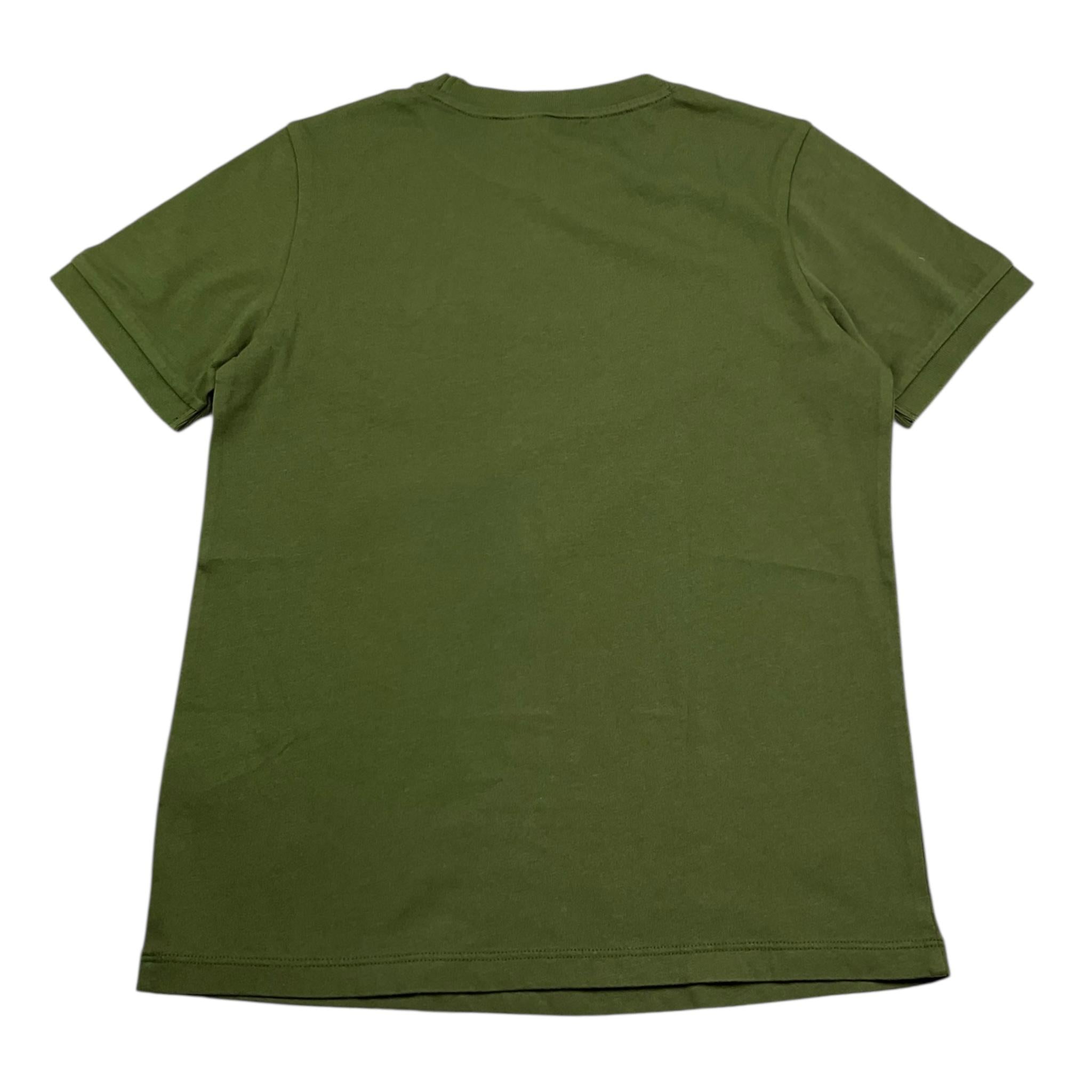 Sun68 T-Shirt Girocollo Tinta Unita con Taschino per Bambino T35303S VERDE SUN68 