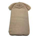 PAZ RODRIGUEZ sacco nanna bicolore con pellicci Bianco/beige per Neonata 015121905 BIANCO/BEIGE PAZ RODRIGUEZ 