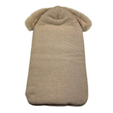 PAZ RODRIGUEZ sacco nanna bicolore con pellicci Bianco/beige per Neonata 015121905 BIANCO/BEIGE PAZ RODRIGUEZ 