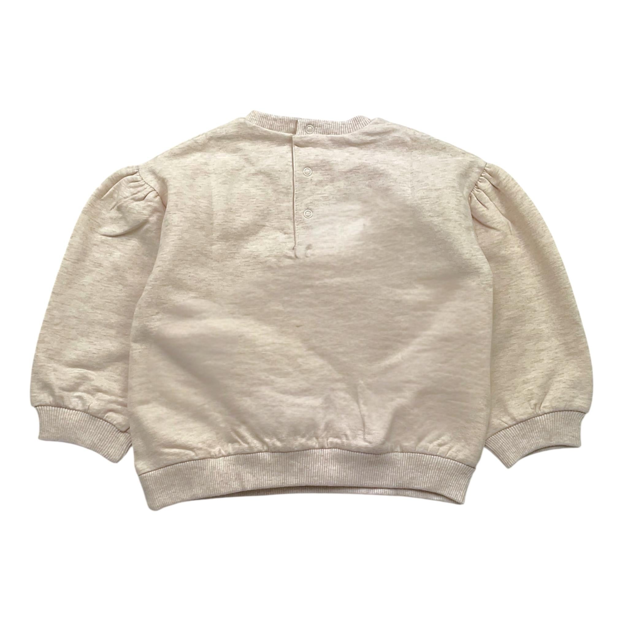 MAYORAL felpa girocollo tinta unita con stampa Beige per Bambina 2476 BEIGE MAYORAL 