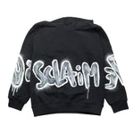DISCLAIMER felpa con cappuccio tinta unita e stampa Nero per Bambino 24IDK58242 NERO DISCLAIMER 